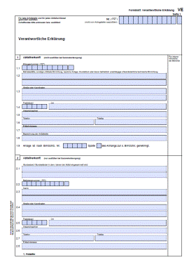 Formblatt VE